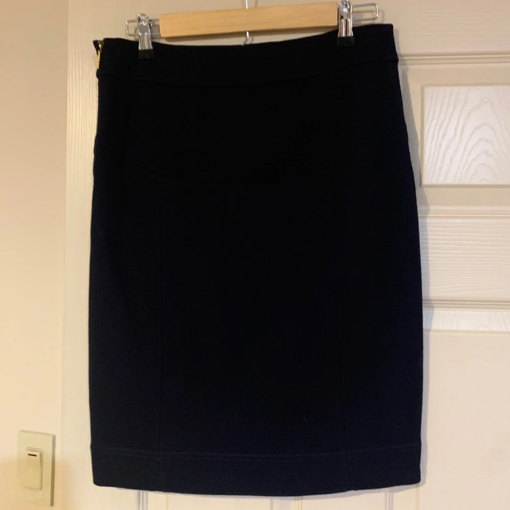 Tory Burch Navy Blue Knit Skirt sz S